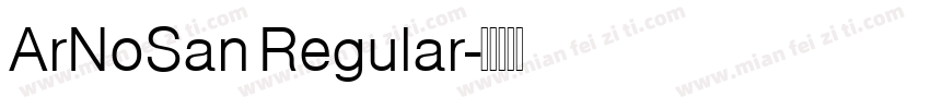 ArNoSan Regular字体转换